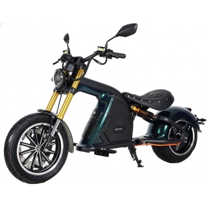 Elektrinis motoroleris M8S, 4000W, Li-ion, EEC žalias